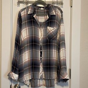 Mellony Button Down top by Beach Lunch Lounge 1X LS